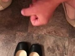 Masturbating in ballet flats on ballet flats