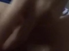 Young milf finger fucks pussy lips