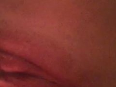 Playing with my pretty pink pussy until I squirt. Squirting in the bathroom