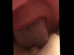 Licking a giant clit