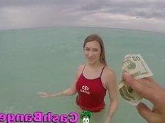 On Duty Lifeguard Sucks Strangers Prick For Cash Dare