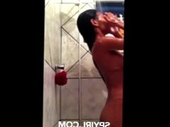 Hot Latina In A Shower Voyeur Video