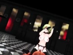 Green Haired Stripper Dances And Gets Creampied - Gokuraku Jodo