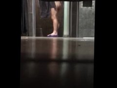 After shower spy at the gym