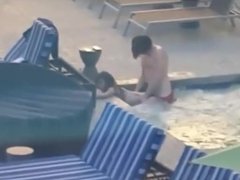 Caught fucking at hotel pool