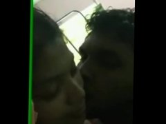 Indian lovers fucking outdoors in a car