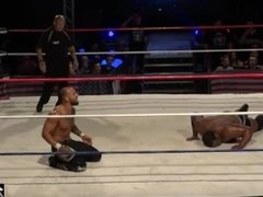 Stud Ricochet gets a working over but finally finishes the bigger Keith Lee