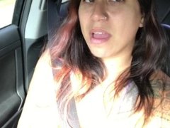 Dirty talking in the car. Can you make me cum while I'm driving?