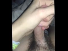 Teen guy jerks off