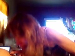 HotWifeDd-Cam Test Blowjob-I Slap His Cock And Get A Messy Oral Creampie