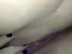 Amateur 27 year old girl fingers her wet pussy
