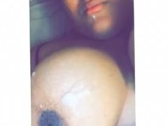 Bbw gets a facial after being ate and fucked