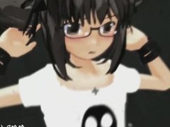 MMD to B-Punch EP4 (Glasses girl) [Belly Punch]