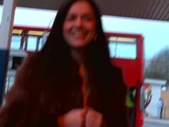 Ava Dalush Pissing and Flashing in Public