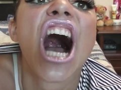 Giantess vore tongue fetish & drooling