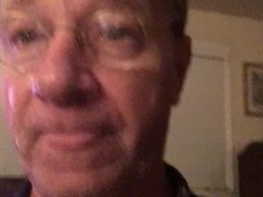 Porn Slut Neal Blosmen Takes Cum Facial While He's On TV In Background