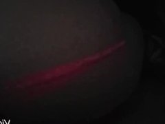 Wife Amber lets stranger cum inside her tight little pussy pink thong