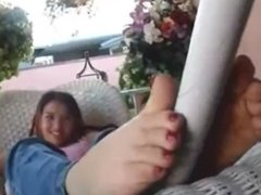 Mexican teen feet tease