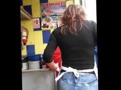 Nice ass in restaurant