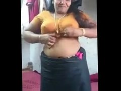 Desi Bhabhi Stripping Saree Showing Body