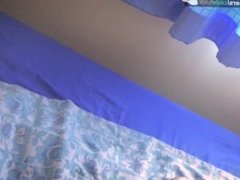 russian blonde teen sucking  eating cum from condom  massage after sex