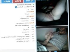 Omegle #3 Teen with big Tits plays with toy for my dick and cum