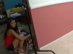 Brunette Teen Fucked Hard and Gets Mouth Full of CUM