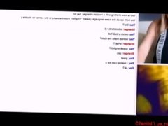 Hot Blonde Watch a Guy Masturbate at Webcam