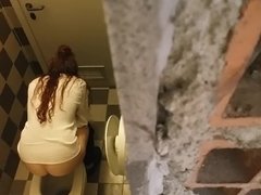 teen and a woman in toilet