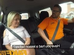 Fake Driving School Sexual discount for big tits blonde Scottish babe