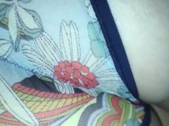Sleeping wifes ass in lace panties