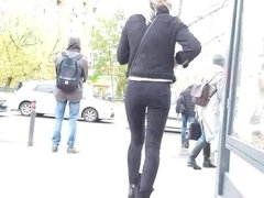 Nice slim blonde with tight ass
