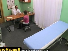 Doctor exams euro babes pussy before blowjob