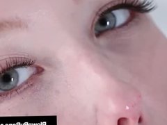 Samantha Rones Eyes Water As She Dildo Plugs Pussy