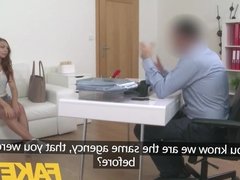 Fake Agent Shy European amateur seduced on casting couch