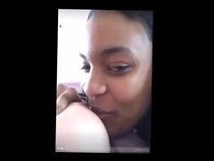 She Sucking The Big Natural Tits Of Her Friend On Periscope