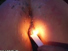 Candee Licious BDSM rough fucking whip wax and pissing in her mouth