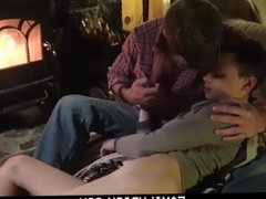 FamilyDick - Daddy warms up his wet bottom boy by fucking him hard