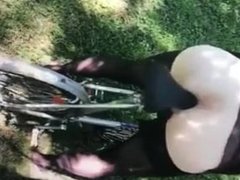 Bicycle seat butt fuck