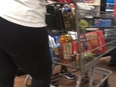 Granny Fanny in Black Leggings (Checkout Line)