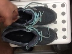 Jizz on my girlfriend running shoes