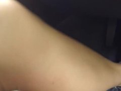 Car Upskirt girl problem with car