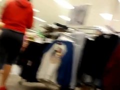 White teen with ass at target