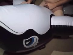 Inflatable whale humping jacking cum