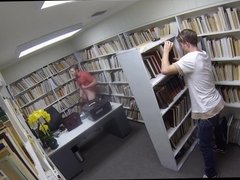 College Freshmen Fuck In The Library
