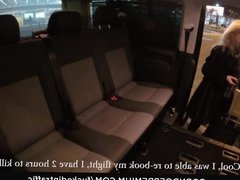 FUCKED IN TRAFFIC - Steamy car sex with horny blonde