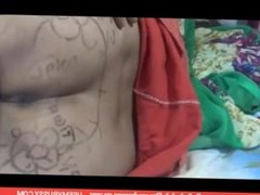 Desi Sex Bhabhi drowing private words in her body