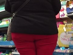 Big Hips and Ass BBW in Red