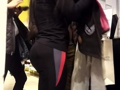 big butts bubble ass girl in spandex tights