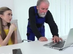 Old-n-Young.com - Empera - Old man fucks a fresh babe